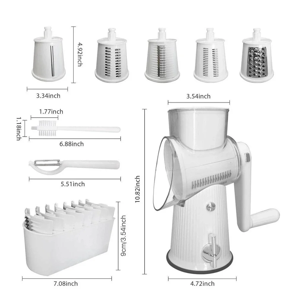 Cheese Grater Hand Crank Vegetable‎ Slicer